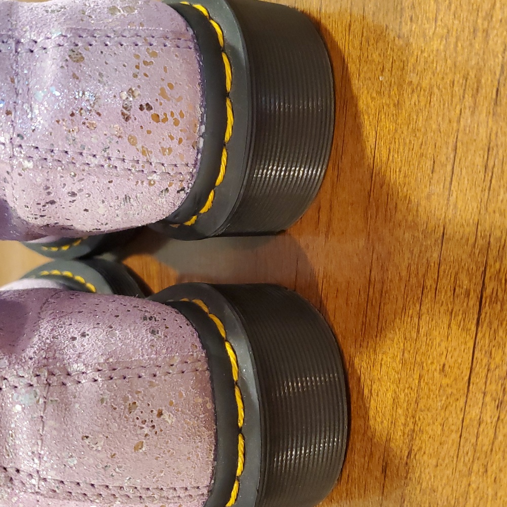Like NEW Dr Martens Lilac Metallic Pascal Boots - Picture 9 of 13